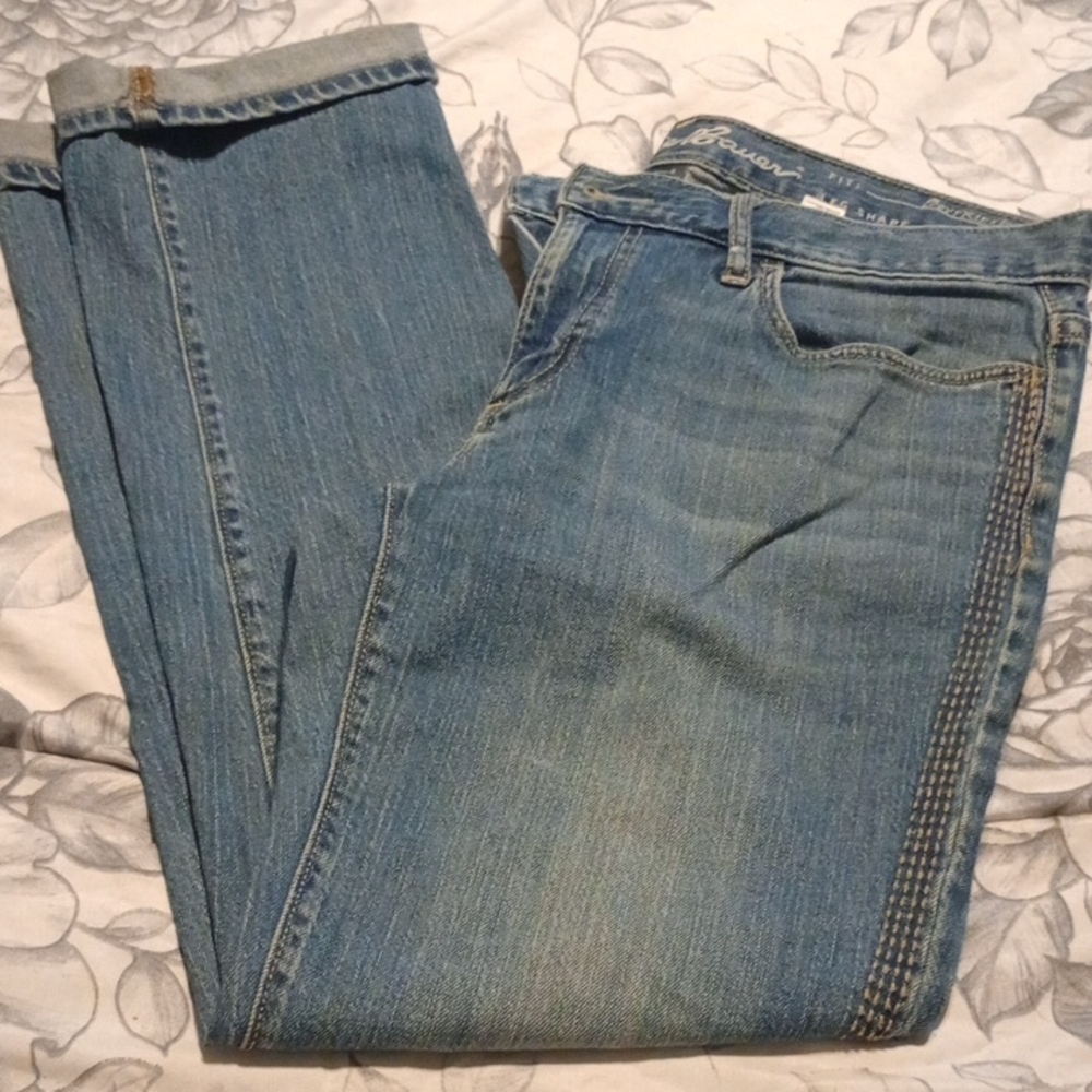 Eddie Bauer Women's Blue Boyfriend Jeans